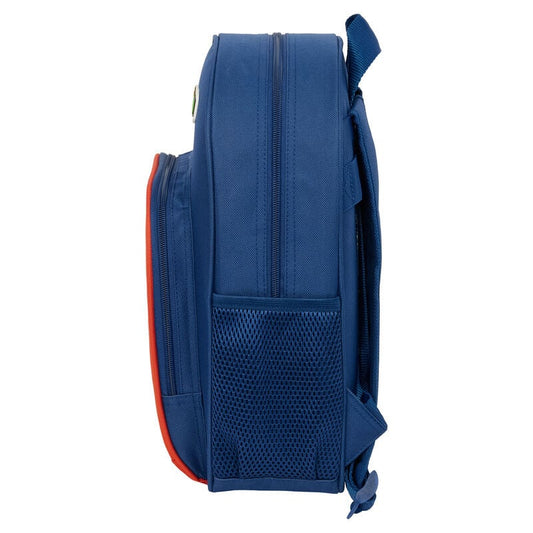 Mochila azul y roja de Super Mario Bros con Mario, Luigi y Toad - 3