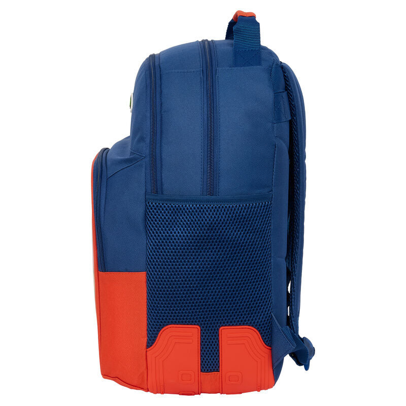 Mochila azul y roja de Super Mario Bros con dibujo de Mario - 3