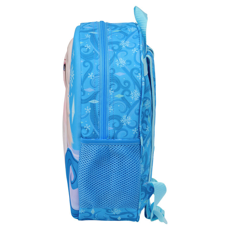 Mochila azul Frozen Disney 3D con Elsa y luces LED - 3