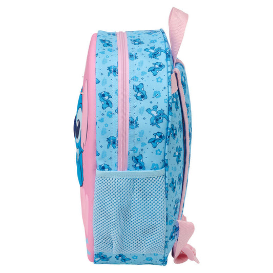 Mochila 3D LED rosa y azul con Stitch de Disney - 3