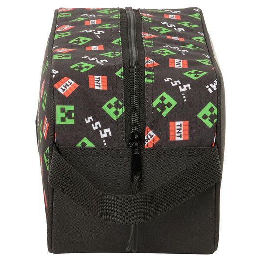 Zapatillero Minecraft SAFTA negro con Creeper y asa lateral - 3