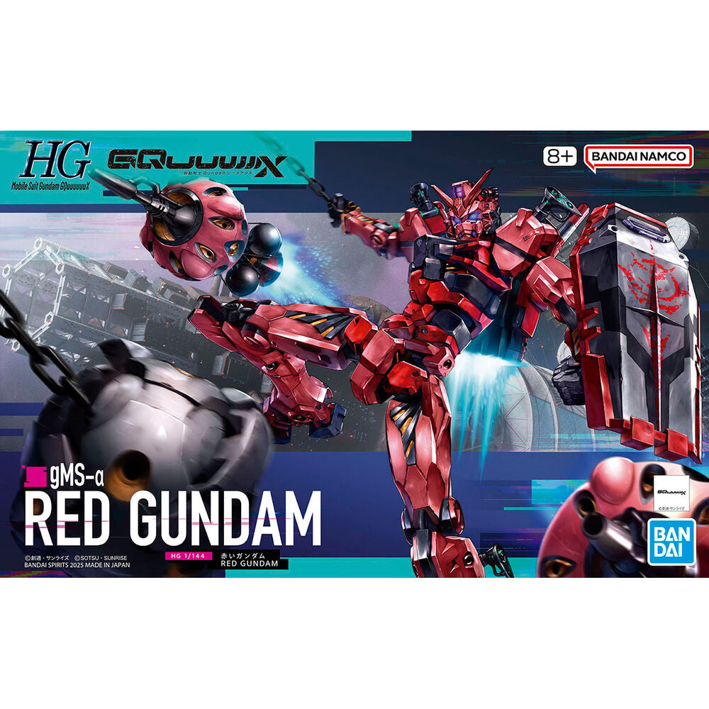 Maqueta Red Gundam HG 1/144 de Mobile Suit Gundam GQuuuuuuX en rojo - 2