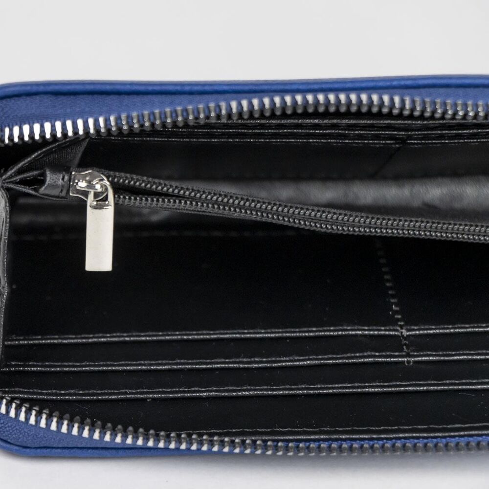 Cartera azul de Stitch Disney con cremallera - 2