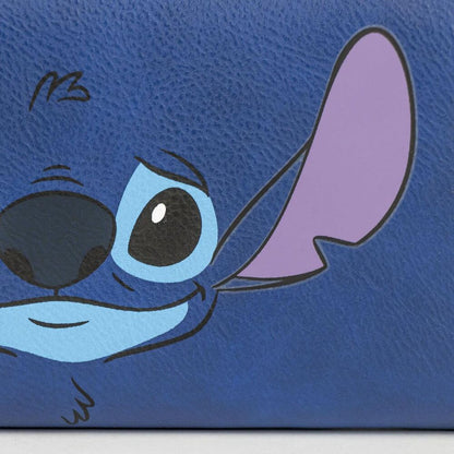 Cartera azul de Stitch Disney con cremallera - 4