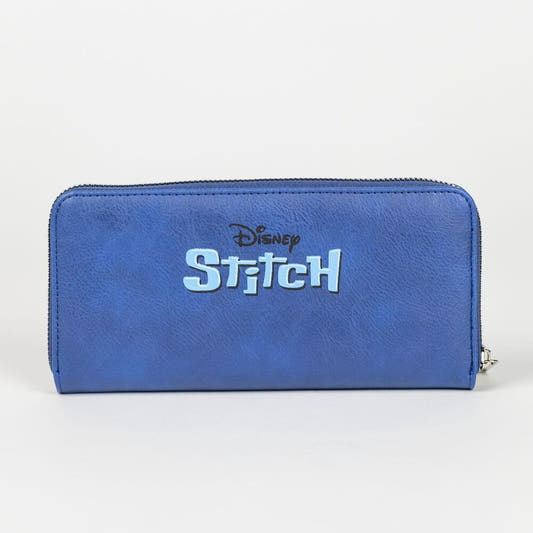 Cartera azul de Stitch Disney con cremallera - 5