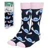 Calcetines Disney de Stitch azul marino y rosa para adulto