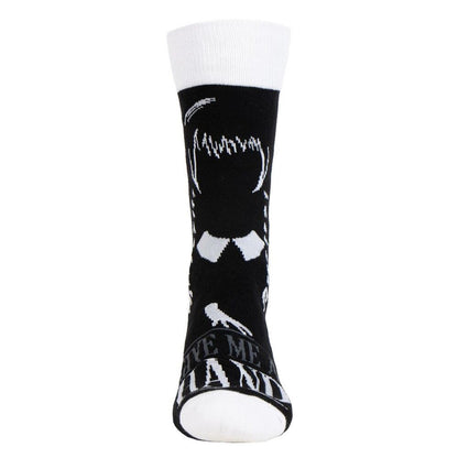 Calcetines de adulto Wednesday en blanco y negro, talla 36-43 - 2