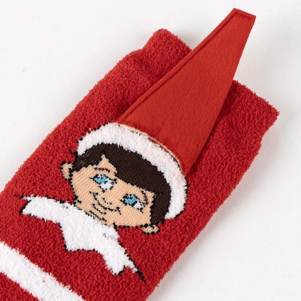 Calcetines navideños rojos y blancos The Elf on the Shelf talla 27/30 - 2
