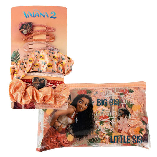 Set de accesorios para el cabello Vaiana 2 Disney con estuche