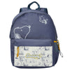 Mochila azul marino Snoopy Peanuts de 40 cm