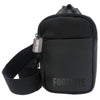 Bandolera negra de Fortnite con bolsillo frontal y correa ancha