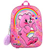Mochila 3D rosa de Care Bears con Oso Amoroso, arcoíris y corazones