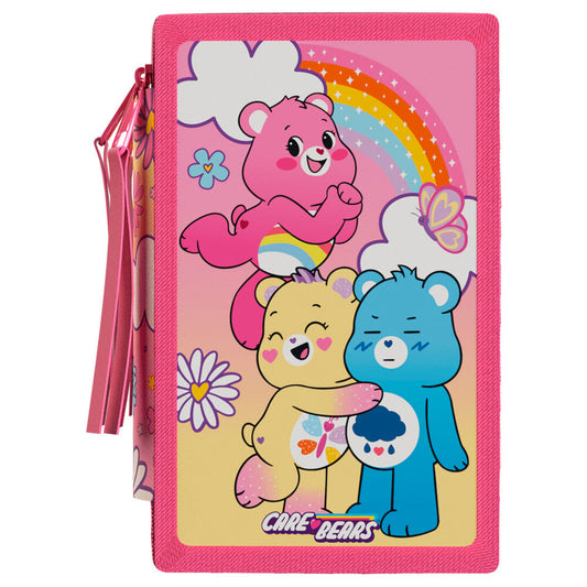 Plumier triple rosa de Osos Amorosos Care Bears con 39 piezas