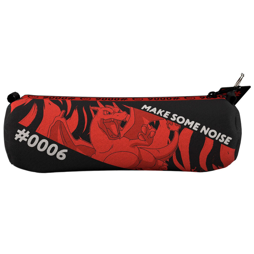 Portatodo negro y rojo de Charizard Pokémon