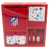 Set de primera puesta para bebé del Atlético de Madrid con body, gorro, calcetines y manoplas