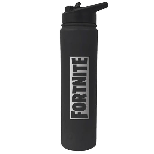 Cantimplora negra Fortnite Where We Droppin de 750 ml