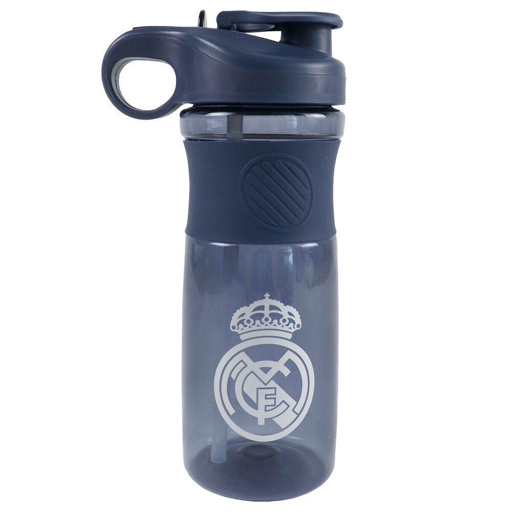 Cantimplora Real Madrid azul marino de 800 ml con asa y doble boquilla