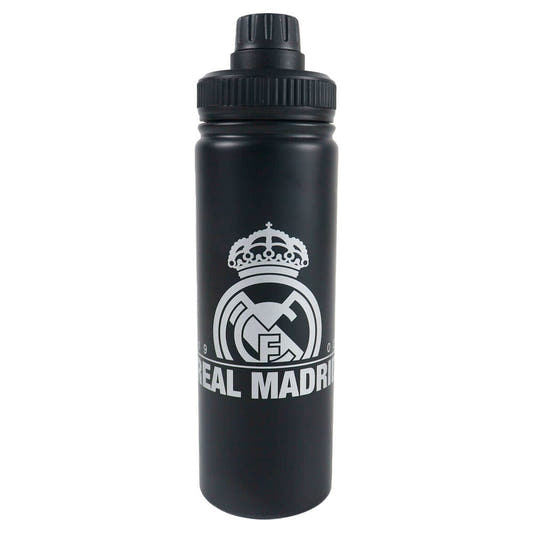 Botella negra de acero inoxidable del Real Madrid de 750 ml