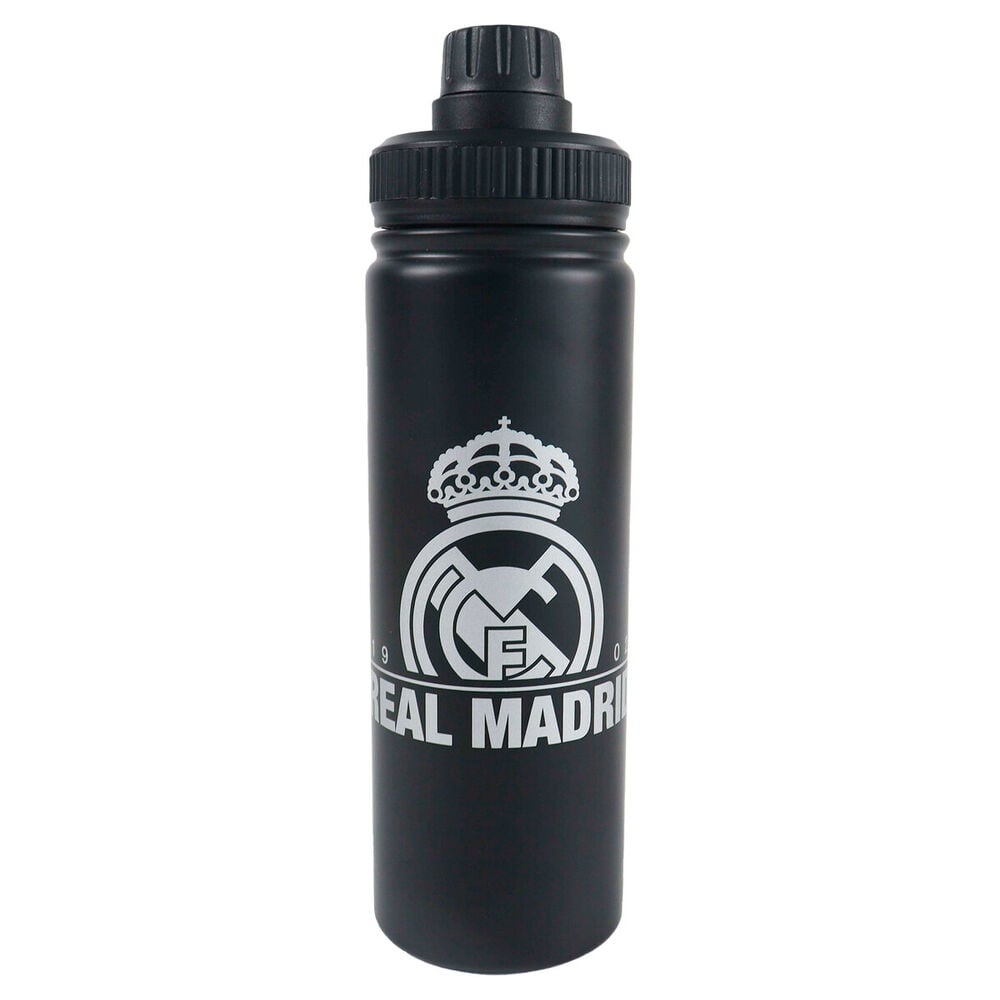 Botella negra de acero inoxidable del Real Madrid de 750 ml