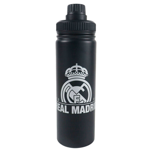 Botella negra de acero inoxidable del Real Madrid de 750 ml