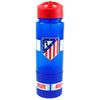 Cantimplora snack azul y roja del Atlético de Madrid con compartimento inferior