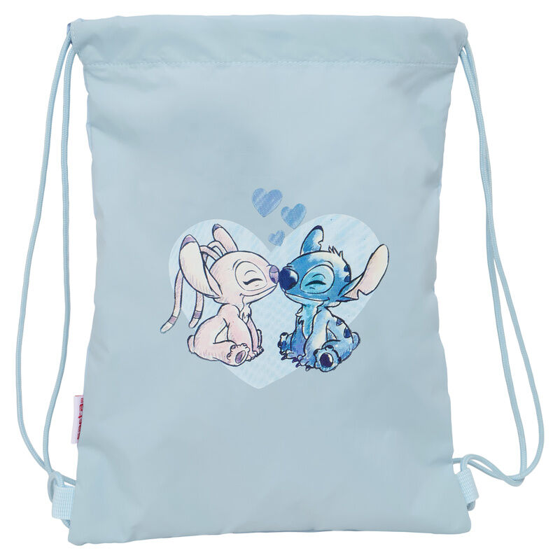 Saco azul claro de Stitch Disney con cordones
