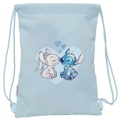 Saco azul claro de Stitch Disney con cordones