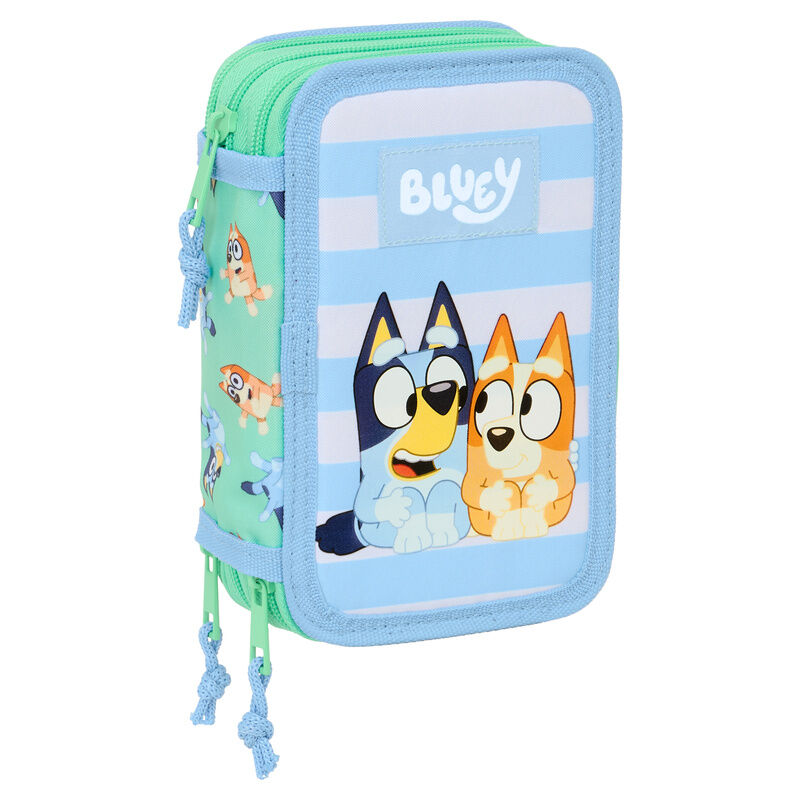 Plumier triple Bluey de SAFTA con 37 piezas