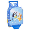 Trolley Bluey azul con mochila extraíble y carro
