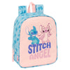 Mochila azul y rosa de Stitch y Angel Disney de 27 cm