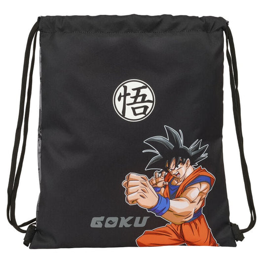Saco negro Dragon Ball con diseño de Goku