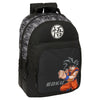Mochila negra de Dragon Ball con Goku y símbolo de la serie