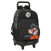 Trolley escolar Dragon Ball SAFTA con mochila negra y diseño de Goku