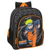 Mochila SAFTA Naruto Shippuden negra y naranja con Naruto en el frontal