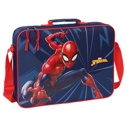 Cartera extraescolar azul y roja de Spider-Man Marvel con bandolera