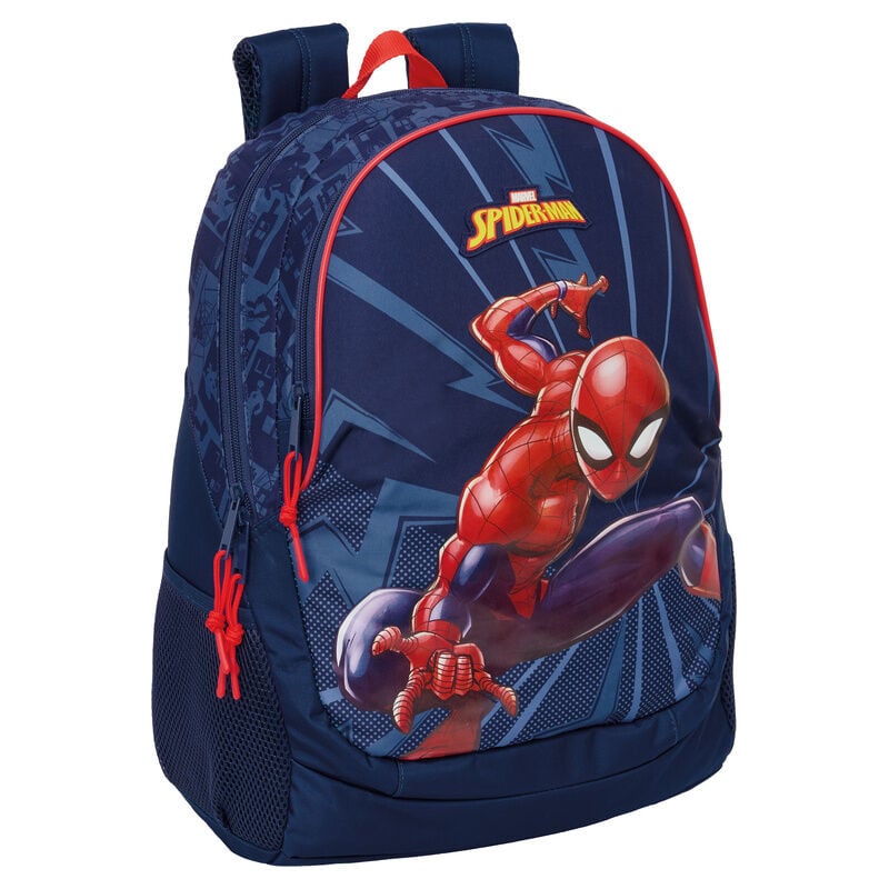 Mochila azul de Spider-Man Marvel con dos compartimentos