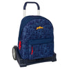 Mochila trolley azul marino Spider-Man Marvel con carro y bolsillo frontal