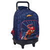 Trolley escolar Spider-Man Marvel azul marino con mochila extraíble
