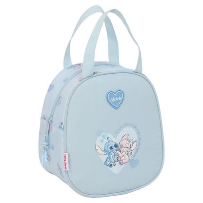 Bolsa portameriendas térmica azul de Stitch y Angel Disney