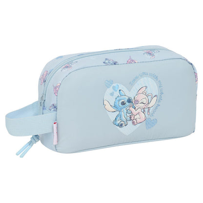 Portadesayunos térmico azul de Stitch Disney con asa lateral
