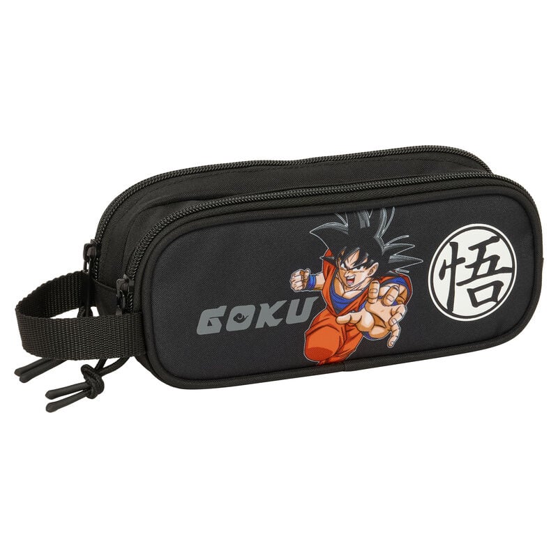 Portatodo doble negro de Dragon Ball con Goku y asa lateral
