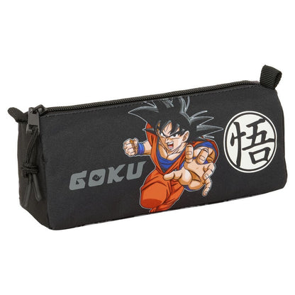 Portatodo negro Dragon Ball con ilustración de Goku y cremallera