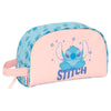 Neceser azul y rosa de Stitch Disney SAFTA con asa lateral