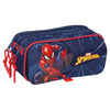 Portatodo triple azul marino de Spider-Man Marvel con tres compartimentos