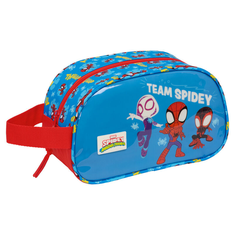 Neceser azul SAFTA Spidey Marvel con asa lateral