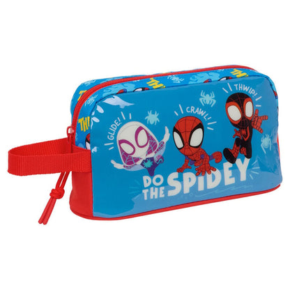 Portadesayunos termo azul de Spidey Marvel con asa roja