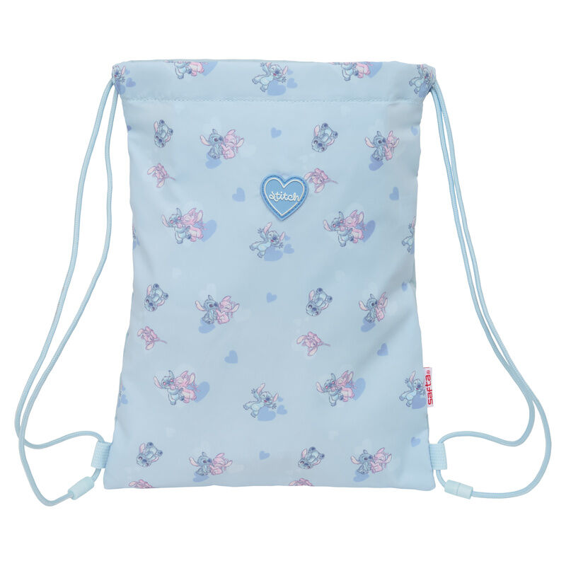 Saco azul claro de Stitch Disney con cordones - 2