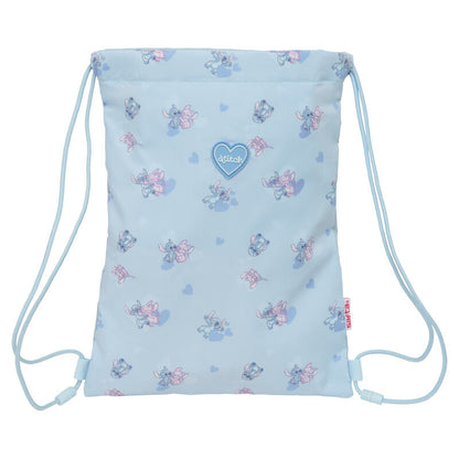 Saco azul claro de Stitch Disney con cordones - 2