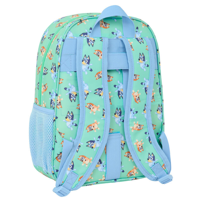 Mochila SAFTA Sisters Bluey verde agua de 34 cm - 2