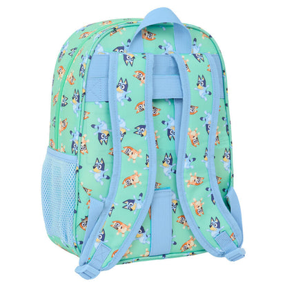 Mochila SAFTA Sisters Bluey verde agua de 34 cm - 2